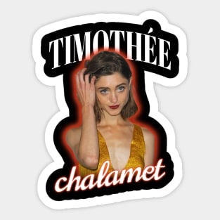 Timothee Chalamet ~ Natalia Dyer cursed Sticker